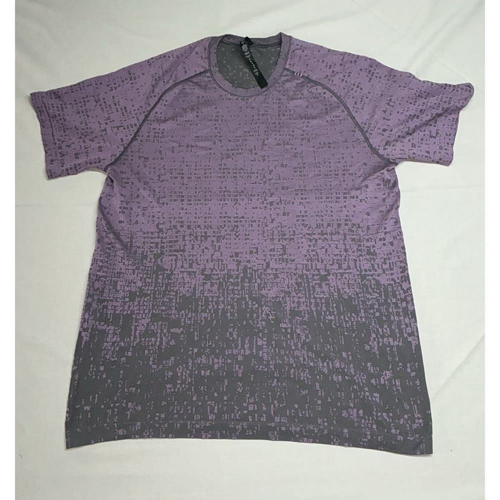 Lululemon Metal Vent Tech 2.0 Mens 2XL Cube Calibrate Purple Blossom Smoked